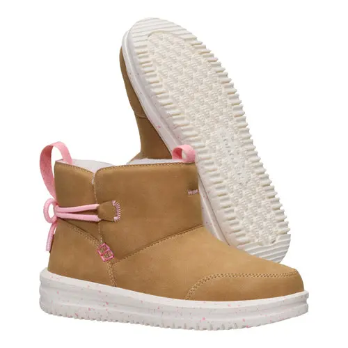 HEYDUDES Camden Bow Boot Youth Cozy – Chestnut online