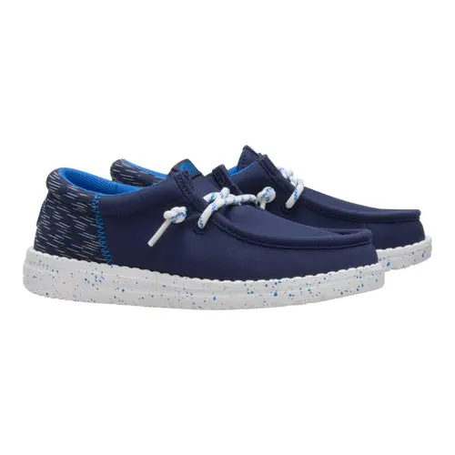 HEYDUDES Wally Funk Youth Jersey Jacquard – Peacoat Blue/Multi online