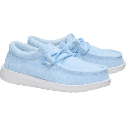 HEYDUDES Wally Youth Stretch Jersey – Light Blue online