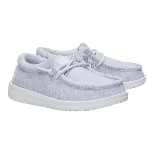 HEYDUDES Wally Youth Stretch Jersey – Light Grey online