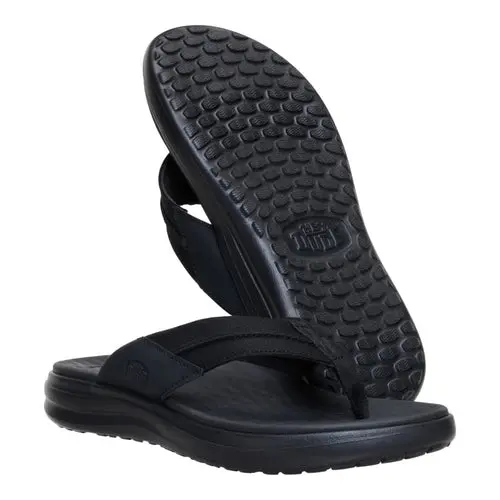 HEYDUDES Finn Flip – Black / Black online