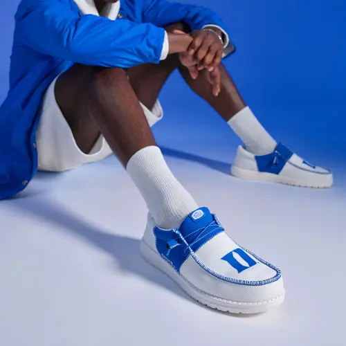 HEYDUDES Men's Wally Tri Duke – Duke White / Blue online