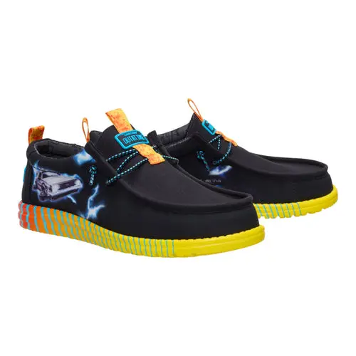 HEYDUDES Wally Back To The Future Time Machine – Black / Multi online