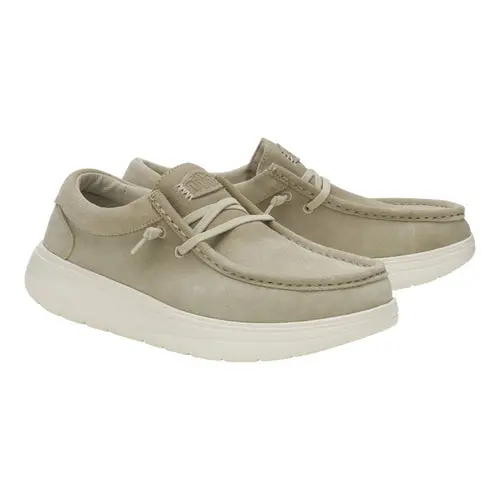 HEYDUDES Wally Comf Suede – Stone Grey / Silver Birch online