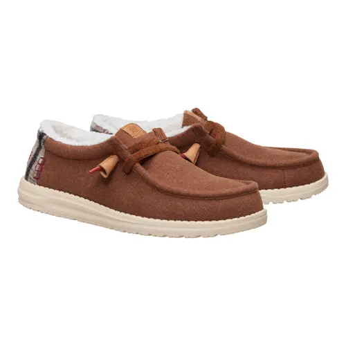 HEYDUDES Wally Cozy Plaid – Downtown Brown / Multi online