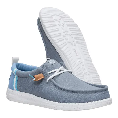 HEYDUDES Wally Craft Linen – Monument Grey / Faded Denim online