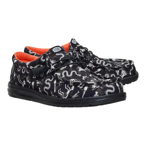 HEYDUDES Wally Creepy Creatures – Black / Black online
