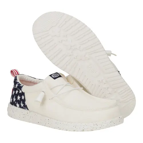 HEYDUDES Wally Funk Americana Stars – White / Navy Blazer online