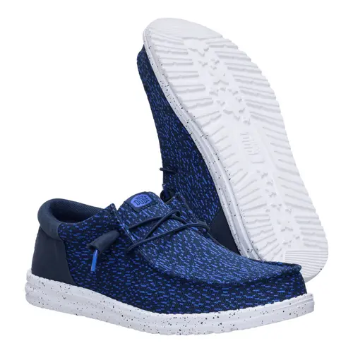 HEYDUDES Wally Funk Stretch Speckle – Navy Blazer / Multi online