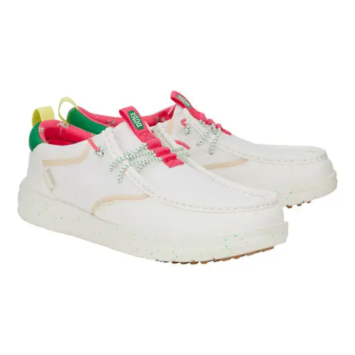 HEYDUDES Wally Golf Essentials – White / Wood Ash online