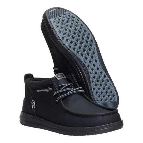 HEYDUDES Wally Mid Gripr Classic – Black / Black online