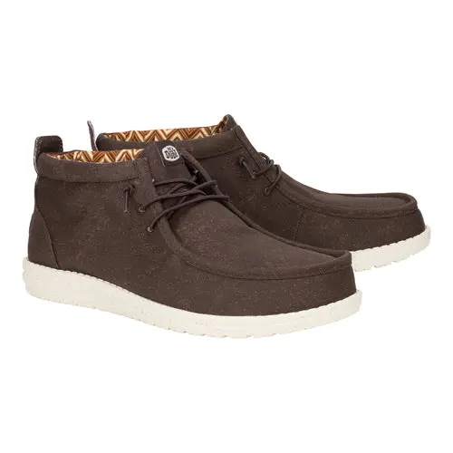 HEYDUDES Wally Mid Stretch Canvas – Brown online