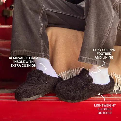 HEYDUDES Wally Slipper – Cozy Black / Black online