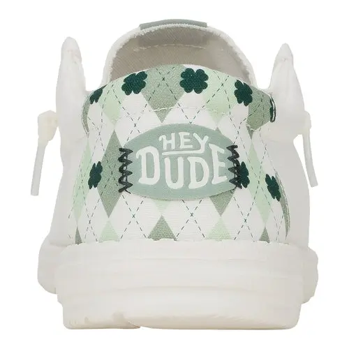 HEYDUDES Wally St. Patrick's Day – White / Green online