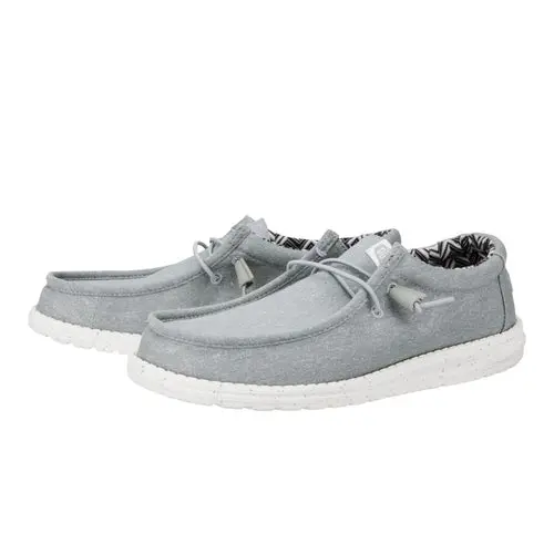 HEYDUDES Wally Stretch Canvas Wide – Light Grey online