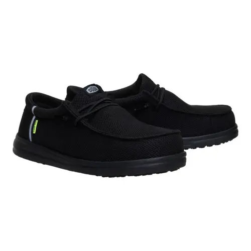 HEYDUDES Wally Work Comp Toe Wide – Black / Black online