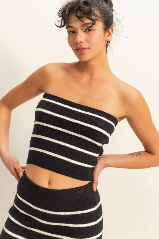 Striped Knit Tube Top online