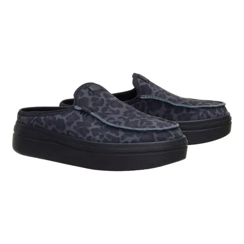 HEYDUDES Austin Lift Suede Animal – Black Leopard online
