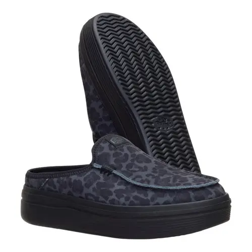 HEYDUDES Austin Lift Suede Animal – Black Leopard online