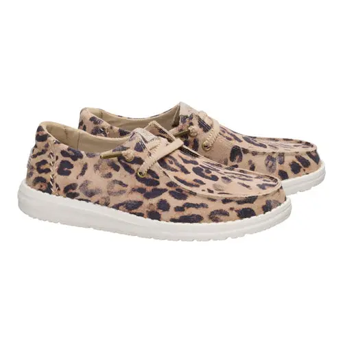 HEYDUDES Wendy Craft Suede – Taupe Leopard online