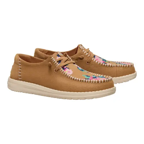 HEYDUDES Wendy Cross Stitch – Tan/Multi online