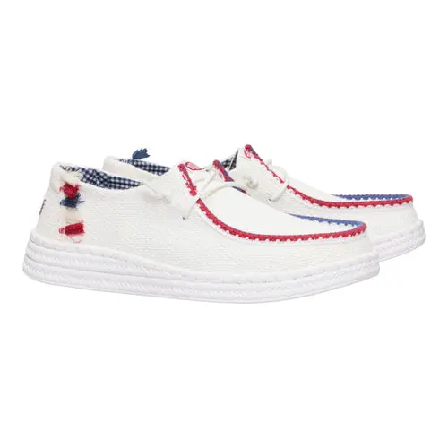 HEYDUDES Wendy Espadrille Americana – White online