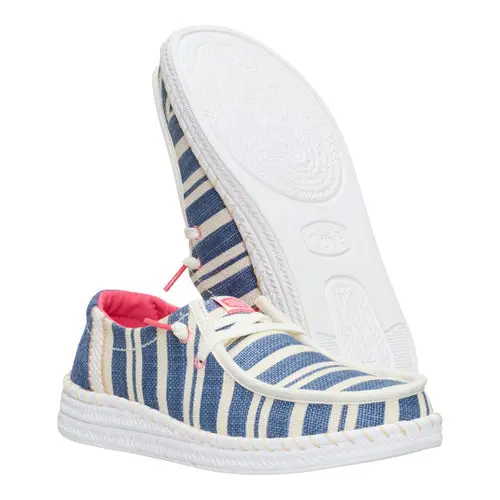 HEYDUDES Wendy Espadrille Coast – Navy/White online