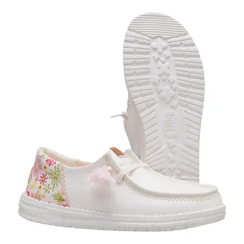 HEYDUDES Wendy Funk Embroidered Floral – Ivory/Multi online