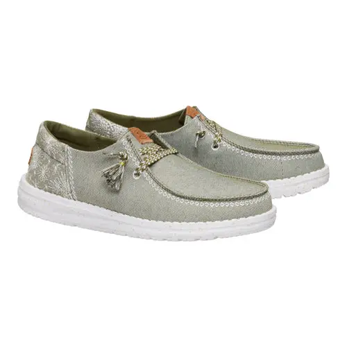 HEYDUDES Wendy Funk Embroidered Floral – Olive online