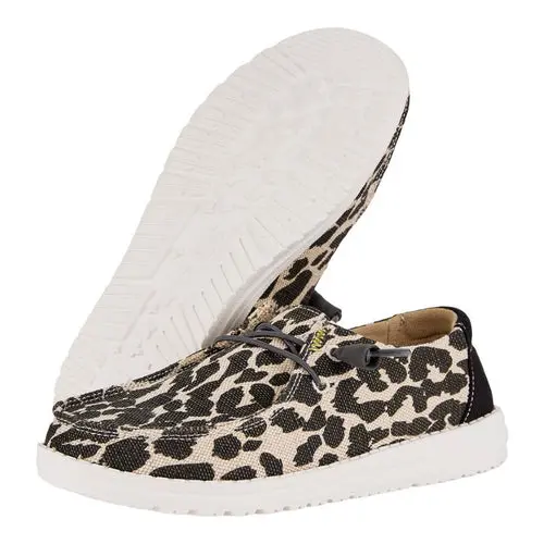 HEYDUDES Wendy Leopard Sparkle Wide – Leopard Tan online