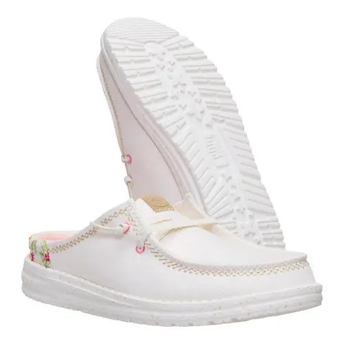 HEYDUDES Wendy Slip Embroidered Floral – Off White online