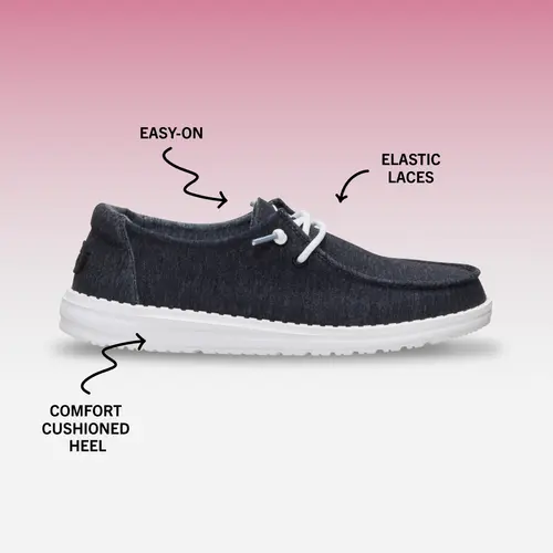 HEYDUDES Wendy Stretch Jersey – Black online